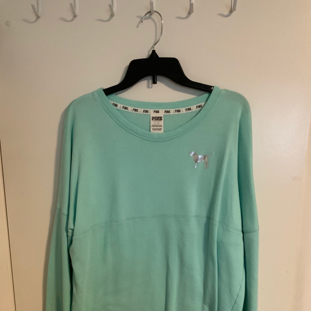 Victoria’s Secret Metallic PINK Teal Sleep Shirt